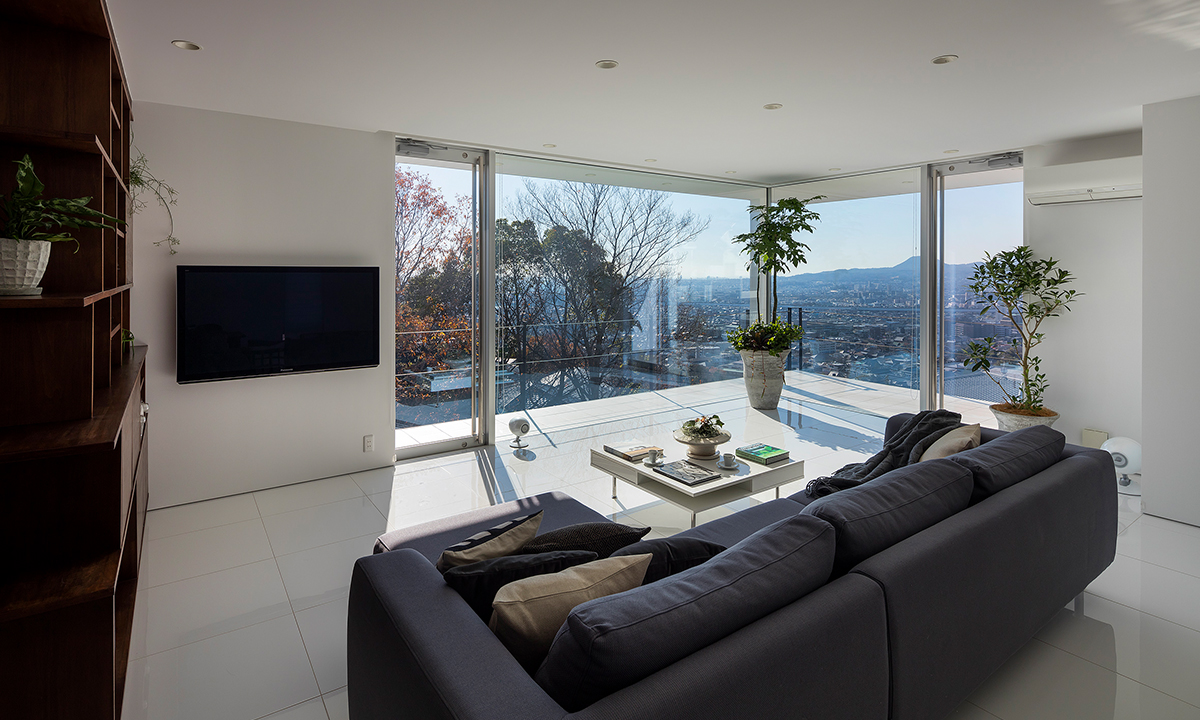 開放的な大空間リビング